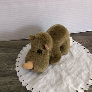 Vtg Korea Small Rhino Collectible Plush